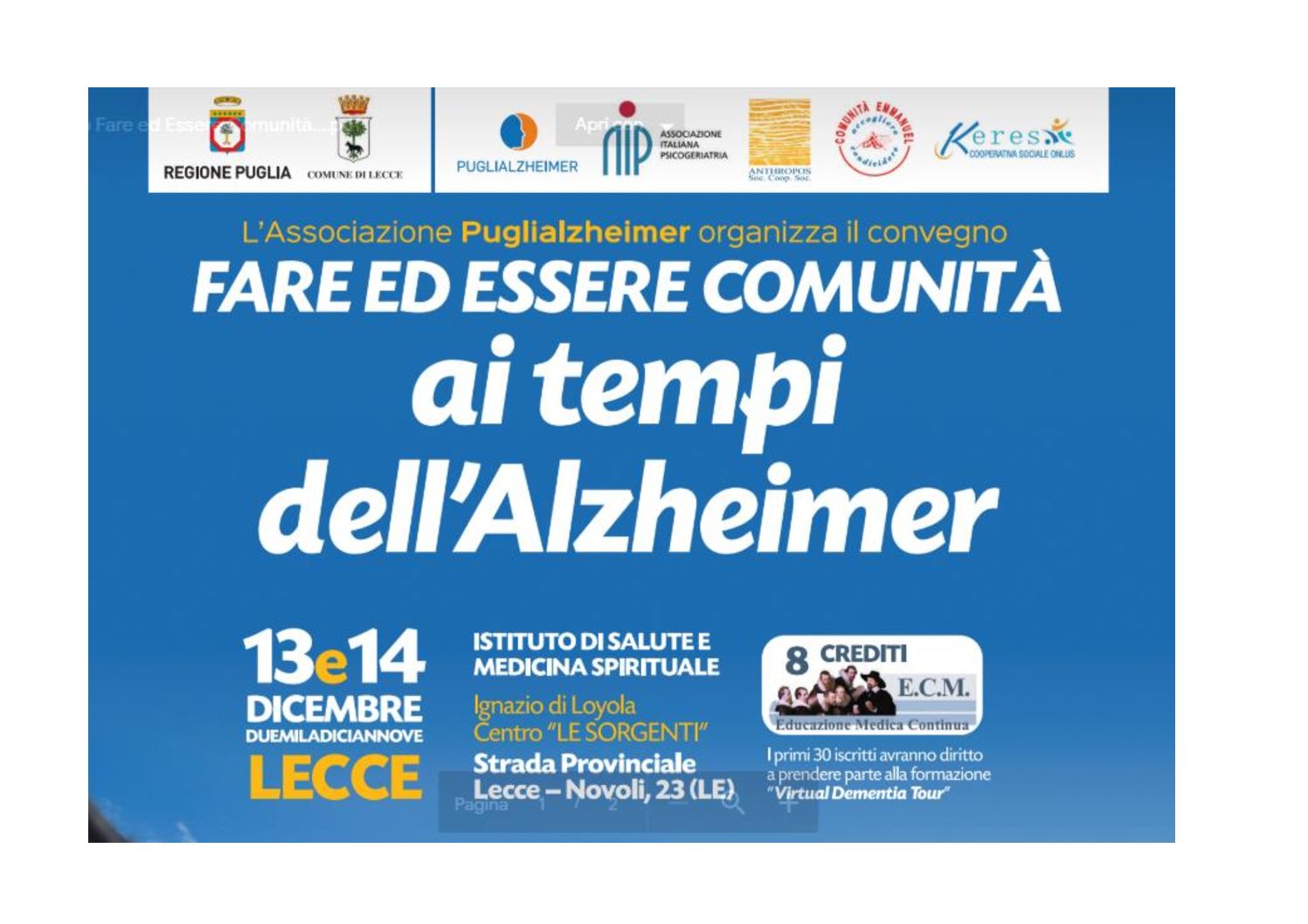 La società ai tempi dell’alzheimer. Massimo esperti a confronto