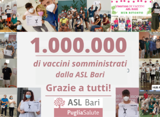 Un milione di vaccini somministrati, record dell’Asl di Bari